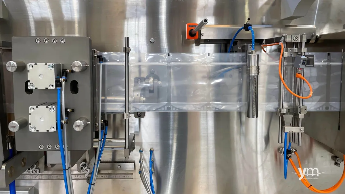 Processo de embalagem com máquina horizontal a partir de bobina