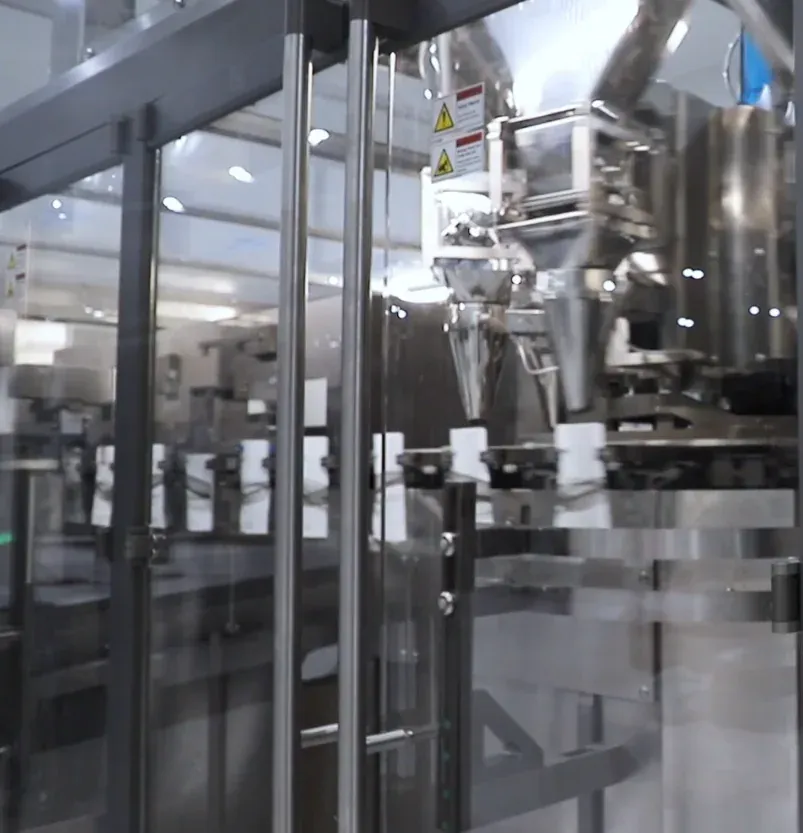 Filling area seen through the doors