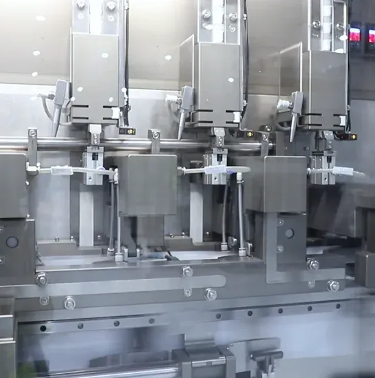 Stations with holding clamps