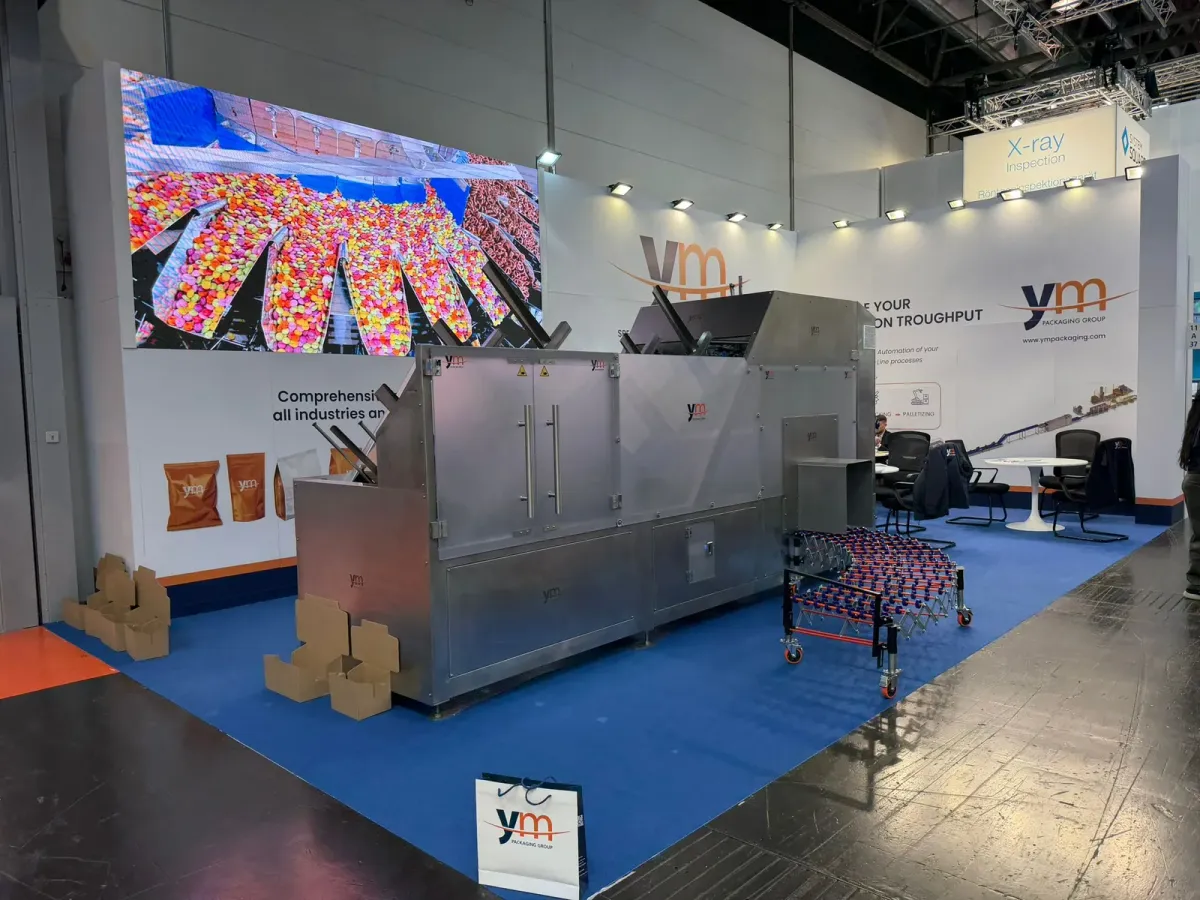 Encajadora multiformato y pantalla LED en el stand A37 de interpack