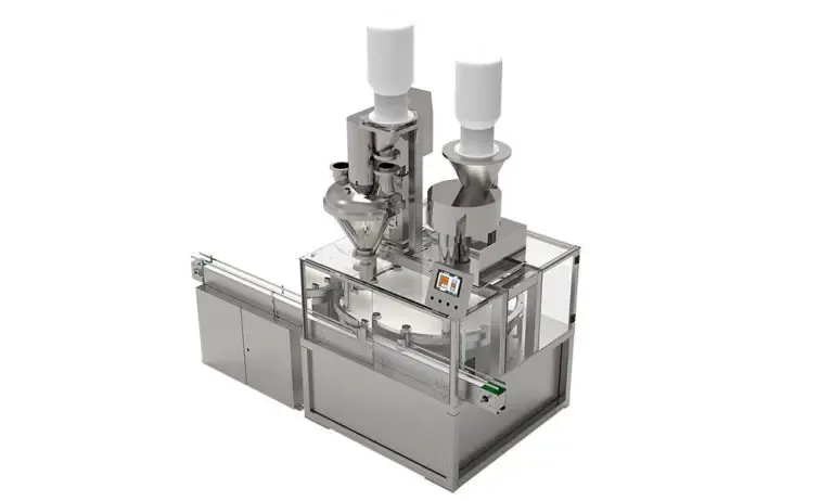 máquina de enchimento de frascos rotativa
