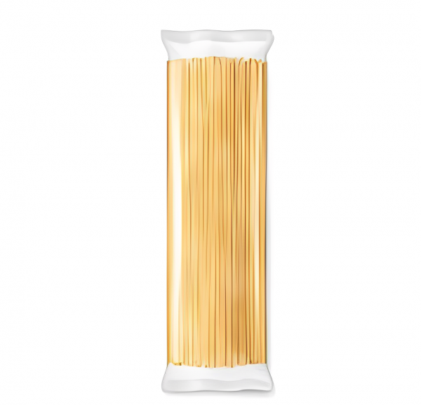 Envasado de spagetti en bolsa tipo almohadilla