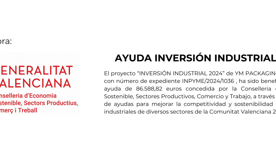 INDUSTRIAL INVESTMENT SUPPORT 2024